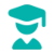 Icono de graduado universitario