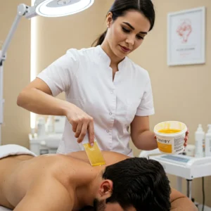 Imagen de depilación con cera de espalda en Patricia Osorio's Beauty